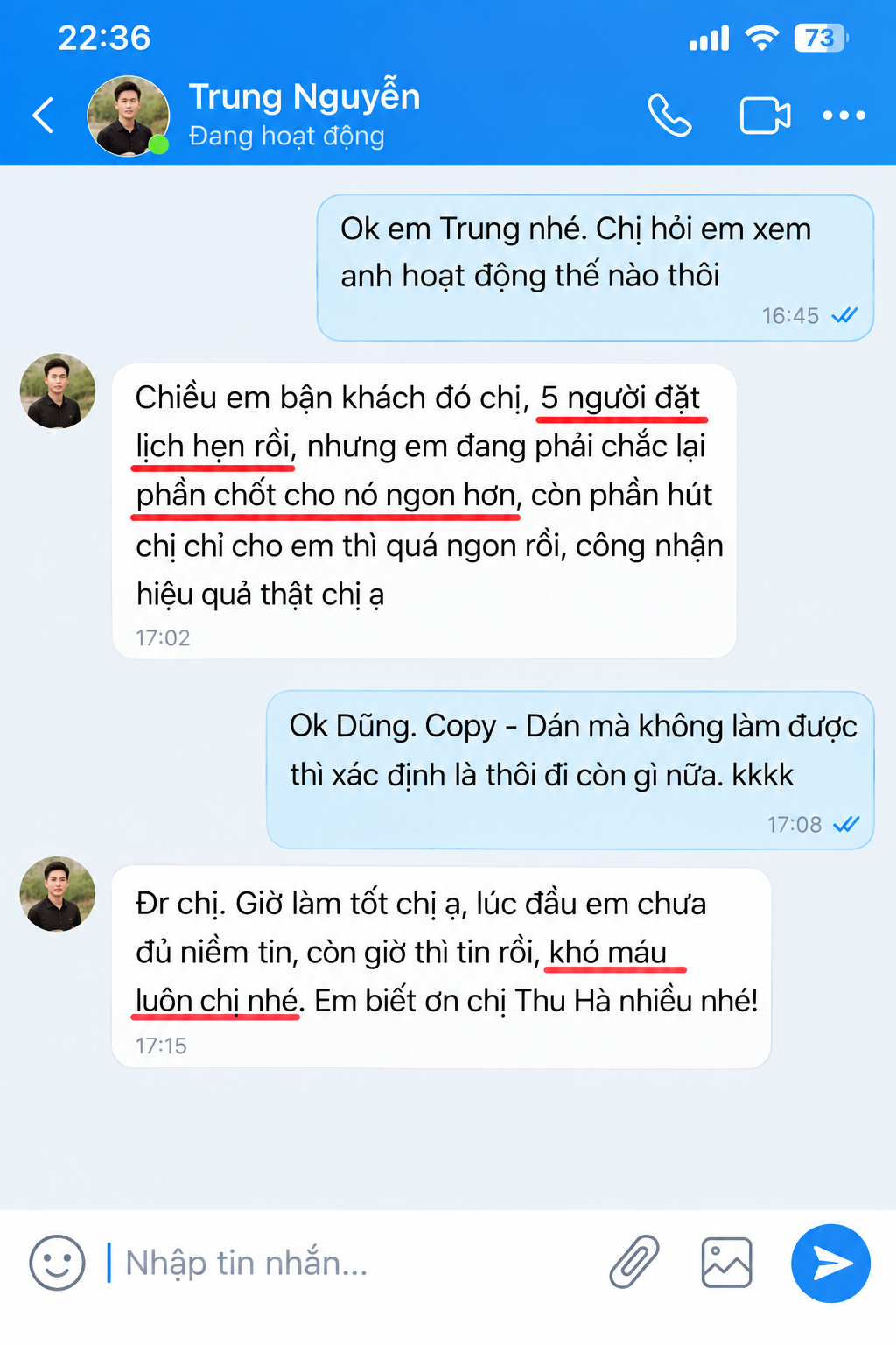 Feedback Chị Hoa AFF 5